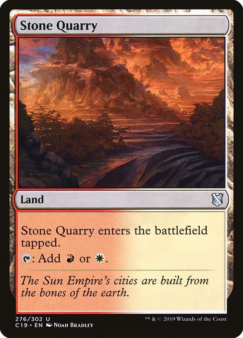 Stone Quarry from Commander 2019 (Uncommon)