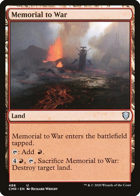 Memorial to War from Commander Legends (Uncommon)