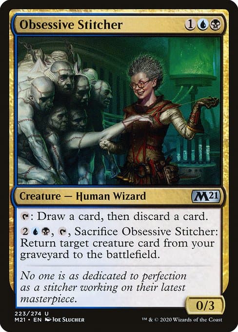 Obsessive Stitcher from Core Set 2021 (Uncommon)