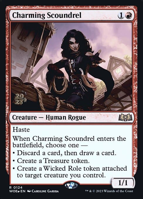 Charming Scoundrel from Wilds of Eldraine Promos (Rare)