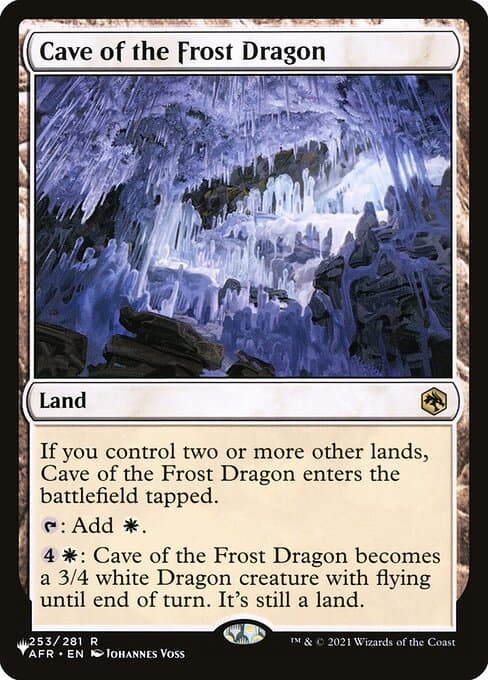 Cave of the Frost Dragon from The List (Rare)