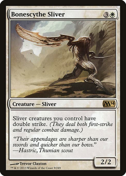 Bonescythe Sliver from Magic 2014 (Rare)