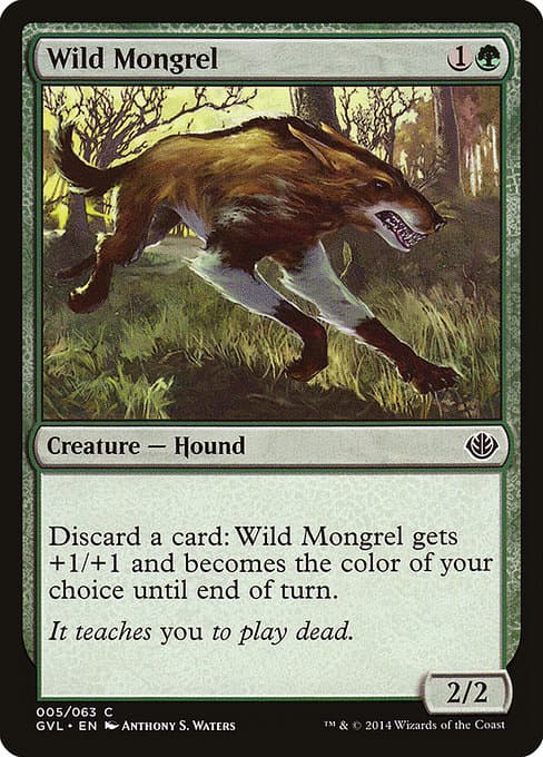 Wild Mongrel from Duel Decks Anthology: Garruk vs. Liliana (Common)