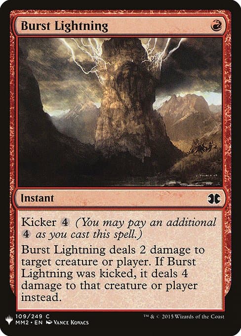 Burst Lightning from The List (Common)