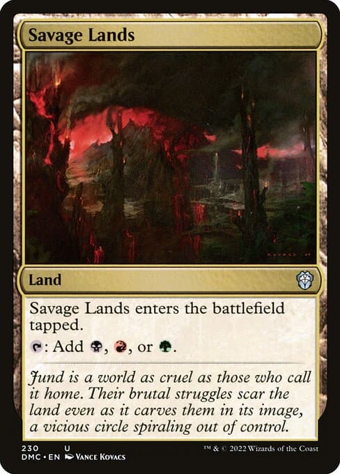 Savage Lands from Dominaria United Commander (Uncommon)