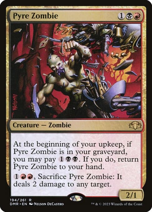 Pyre Zombie from Dominaria Remastered (Rare)
