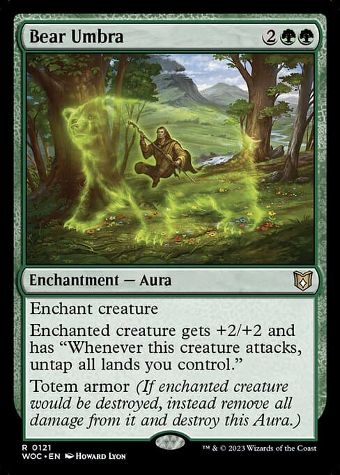 Bear Umbra from Wilds of Eldraine Commander (Rare)