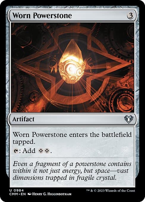 Worn Powerstone from Commander Masters (Uncommon)
