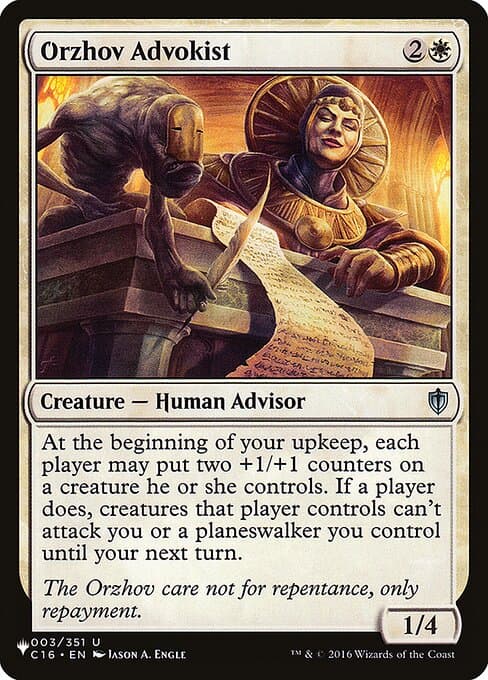 Orzhov Advokist from The List (Uncommon)