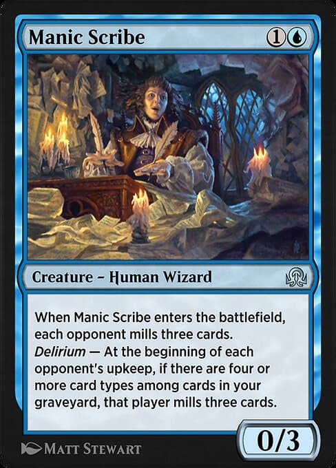 Manic Scribe #80 – Shadows over Innistrad Remastered Manic Scribe from Shadows over Innistrad Remastered (Uncommon)