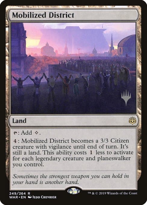Mobilized District from War of the Spark Promos (Rare)