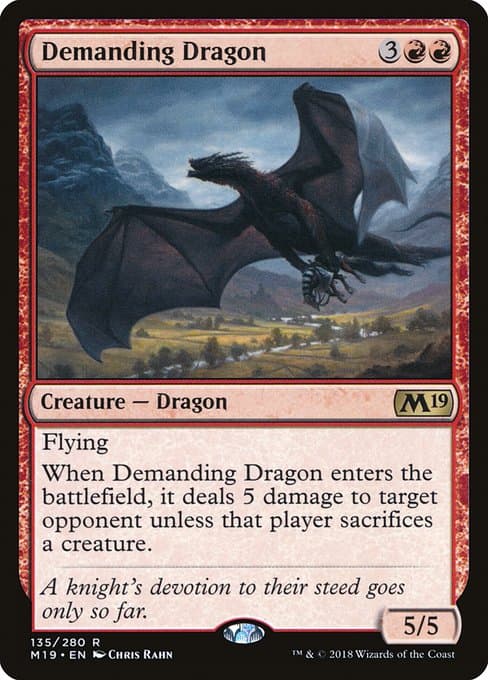 Demanding Dragon from Core Set 2019 (Rare)