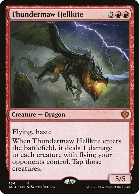 Thundermaw Hellkite from Starter Commander Decks (Mythic)