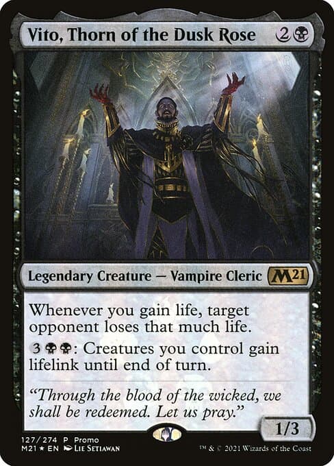 Vito, Thorn of the Dusk Rose from Core Set 2021 Promos (Rare)