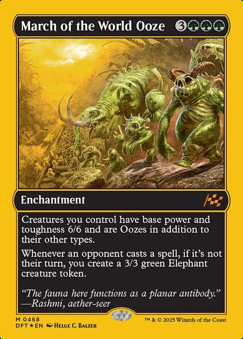March of the World Ooze from Aetherdrift (Mythic)