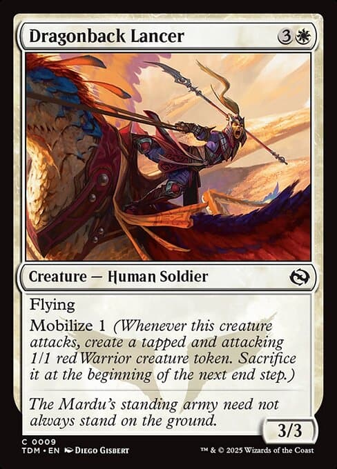 Dragonback Lancer from Tarkir: Dragonstorm (Common)