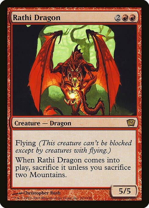 Rathi Dragon from Ninth Edition (Rare)