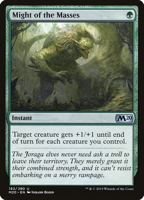 Might of the Masses from Core Set 2020 (Uncommon)
