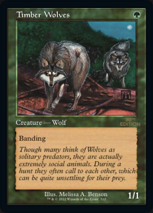 Timber Wolves from 30th Anniversary Edition (Rare)