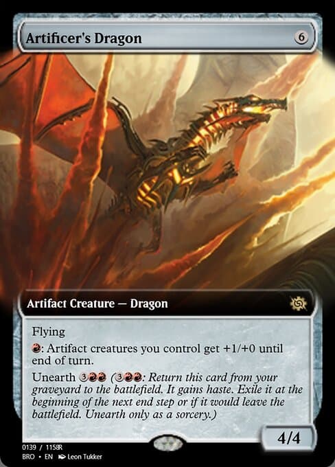 Artificer's Dragon from Magic Online Promos (Rare)