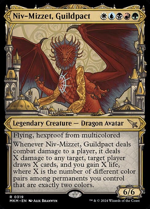 Niv-Mizzet, Guildpact from Murders at Karlov Manor (Rare)