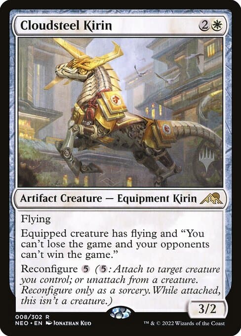 Cloudsteel Kirin from Kamigawa: Neon Dynasty Promos (Rare)