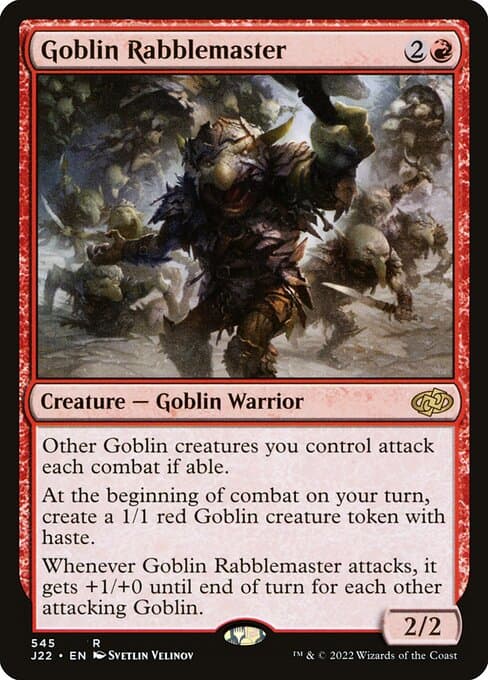 Goblin Rabblemaster from Jumpstart 2022 (Rare)