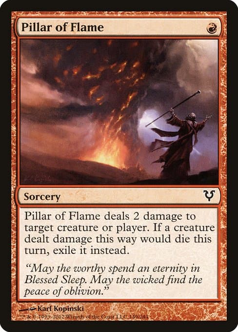 Pillar of Flame from Avacyn Restored (Common)