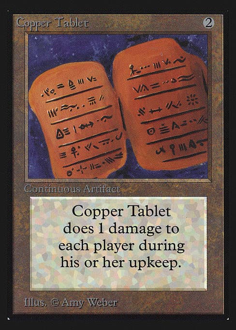 Copper Tablet from Intl. Collectors' Edition (Uncommon)
