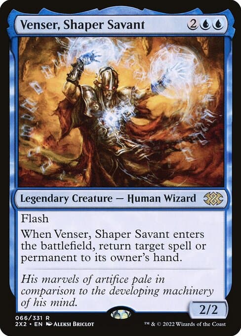 Venser, Shaper Savant from Double Masters 2022 (Rare)