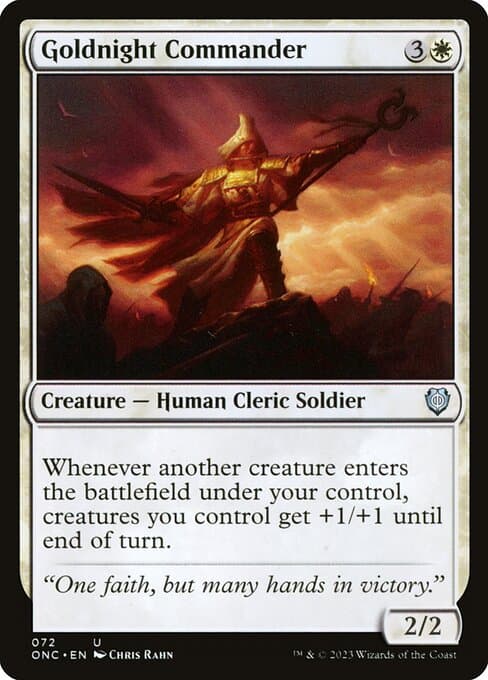 Goldnight Commander from Phyrexia: All Will Be One Commander (Uncommon)