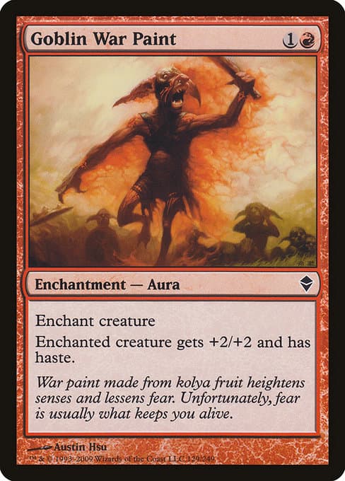 Goblin War Paint from Zendikar (Common)