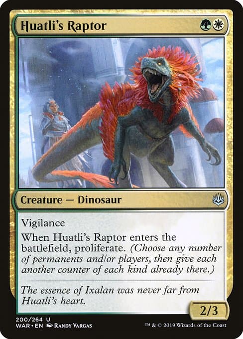 Huatli's Raptor from War of the Spark (Uncommon)