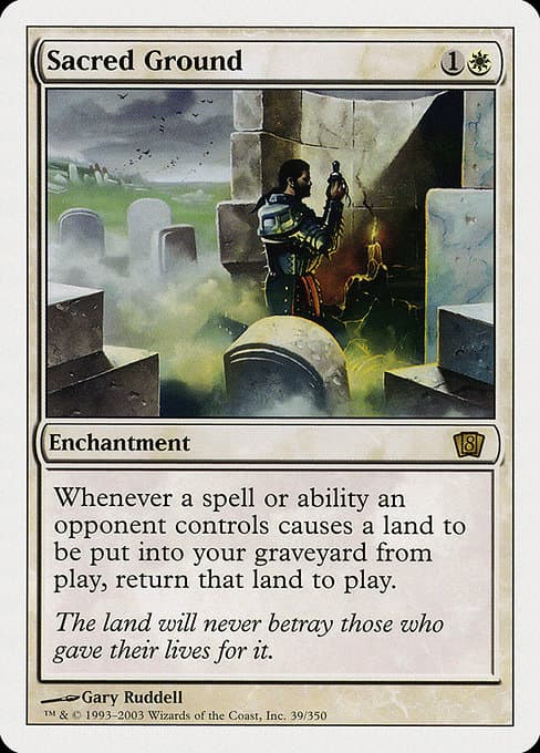Sacred Ground from Eighth Edition (Rare)