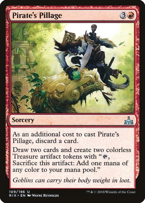 Pirate's Pillage from Rivals of Ixalan (Uncommon)