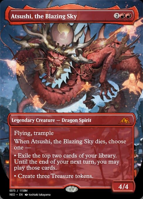Atsushi, the Blazing Sky from Magic Online Promos (Mythic)