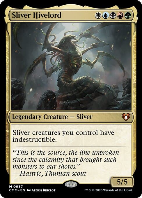 Sliver Hivelord from Commander Masters (Mythic)