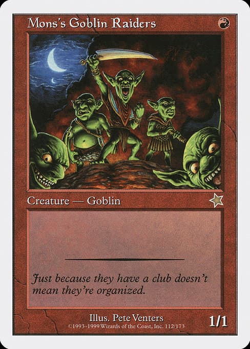 Mons's Goblin Raiders from Starter 1999 (Common)
