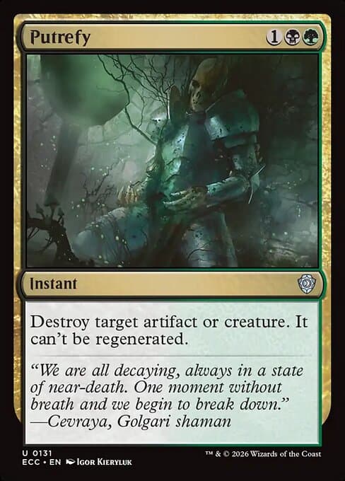 Putrefy from Lorwyn Eclipsed Commander (Uncommon)