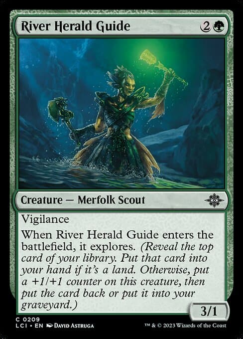 River Herald Guide from The Lost Caverns of Ixalan (Common)
