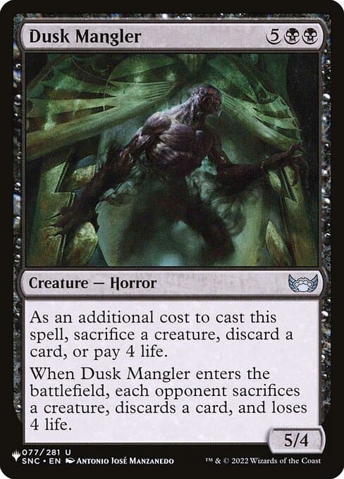 Dusk Mangler from The List (Uncommon)