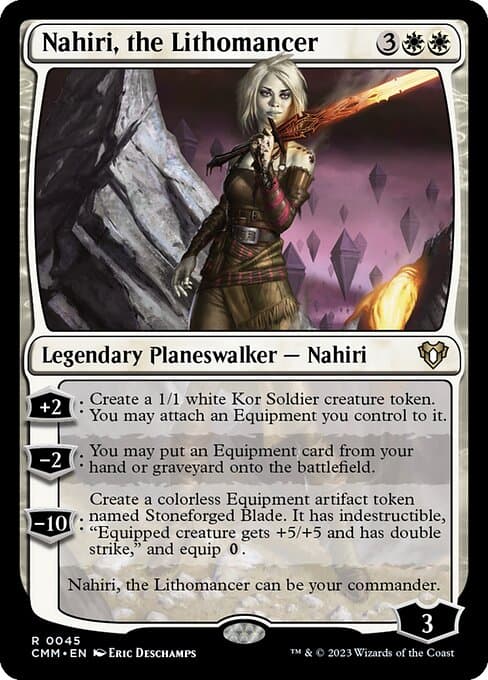 Nahiri, the Lithomancer from Commander Masters (Rare)
