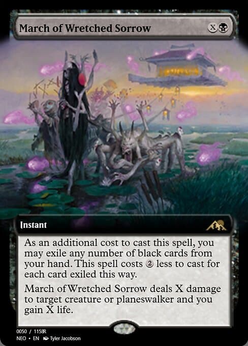March of Wretched Sorrow from Magic Online Promos (Rare)