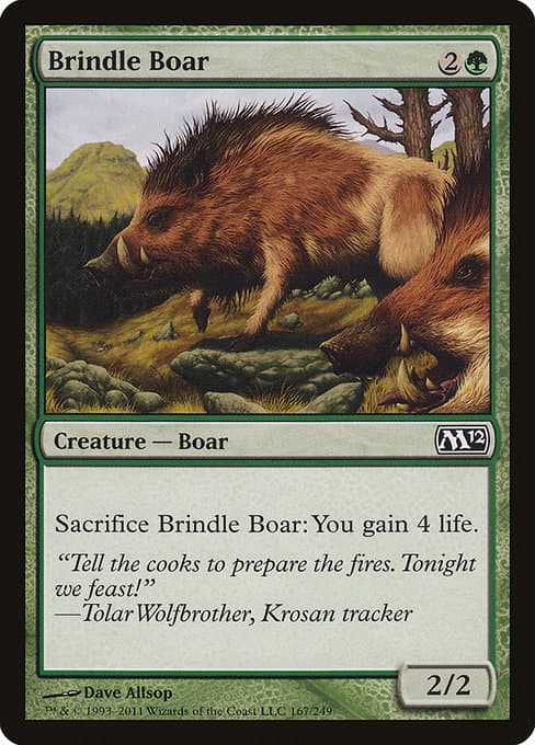 Brindle Boar from Magic 2012 (Common)