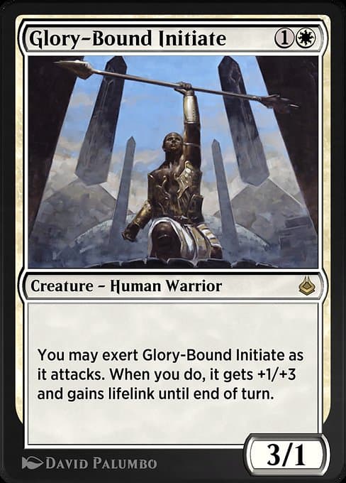 Glory-Bound Initiate from Amonkhet Remastered (Rare)