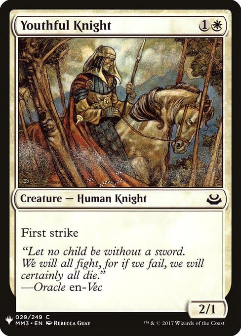 Youthful Knight from The List (Common)