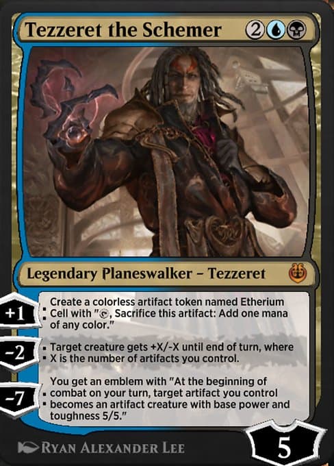 Tezzeret the Schemer from Kaladesh Remastered (Mythic)