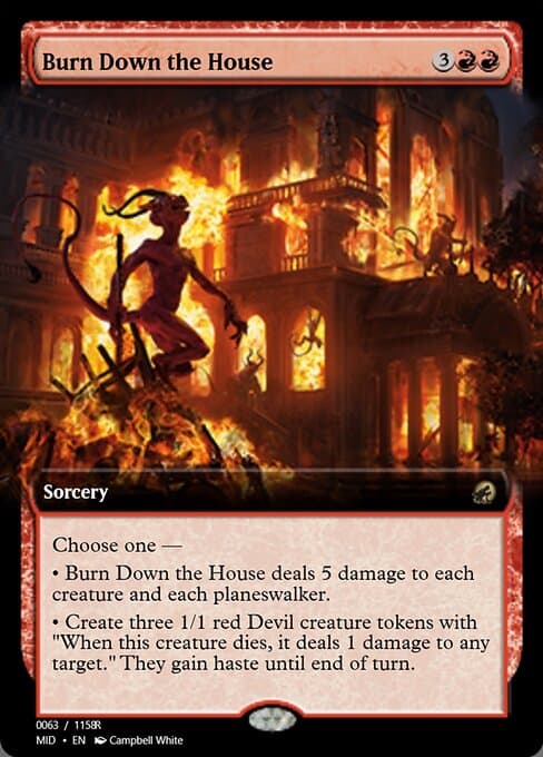 Burn Down the House from Magic Online Promos (Rare)
