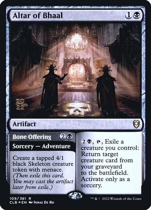 Altar of Bhaal // Bone Offering from Battle for Baldur's Gate Promos (Rare)