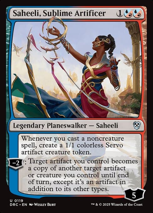 Saheeli, Sublime Artificer from Aetherdrift Commander (Uncommon)